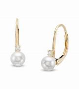 Image result for Single Pearl Earrings Zales