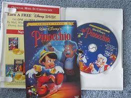 Image result for Disney Pinocchio DVD