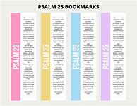 Image result for Printable Psalm 23