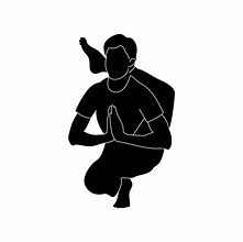 Image result for Male Yoga Silhouette