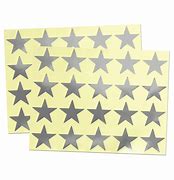 Image result for Large Sivler Star Stickers