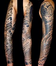 Image result for Koi Sleeve Tattoo for Black Women