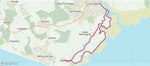 Image result for Brockenhurst to Lymington Cycle Route Map