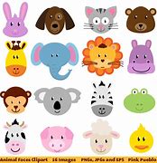 Image result for Cartoon Animal Faces Clip Art