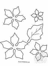 Image result for Poinsettia Template Free