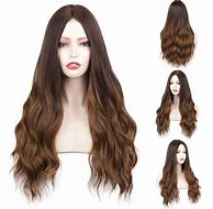 Image result for Wavy Honey Strawberry Brown Wig