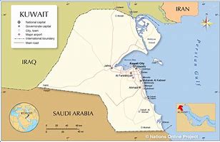 Image result for Kuwait Capital Map