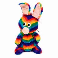 Image result for rainbow rabbit plush