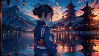 Image result for Japanese Anime Girl Art