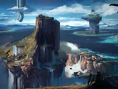 Image result for Retro Sci-Fi Landscape Art