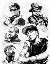 Image result for Rapper Sketch Drawings