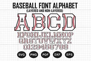 Image result for Free SVG Baseball Font