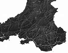 Image result for Topographical Map of Wales