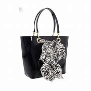 Image result for DKNY White Black Bag