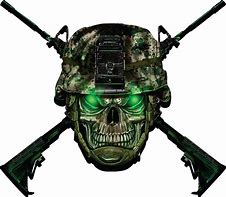 Image result for Skull and Gun Decals