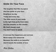 Image result for Poem Called Smile