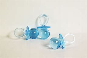 Image result for Plastic Pacifiers for Baby Shower