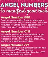 Image result for Good Luck Angel Numbers