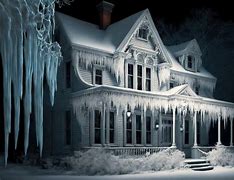 Image result for Icicle On a House