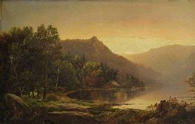 Image result for Lake Scene Paintings