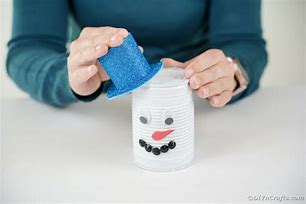 Image result for DIY Tin Can Snowman Hat