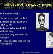 Image result for Sanggul Cepol Betawi