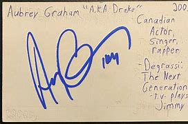 Image result for Drake Autograph