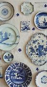 Image result for Blue and White Toile Plates