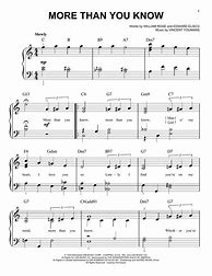 Image result for More than You Know Sheet Music