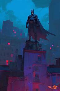 Image result for Batman Comic Art Rooftop