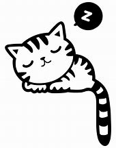 Image result for A Cat Sleeping Cartoon