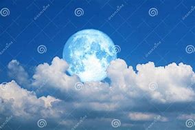 Image result for Bllue Sky and Moon