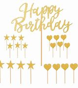 Image result for Gold Cake Topper Birthday