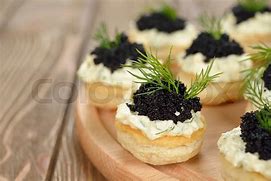 Image result for Caviar Canapes