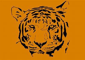 Image result for Tiger Face Stencil