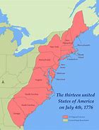 Image result for Map of USA 1776