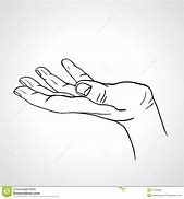 Image result for Hand Facing Up Drawing