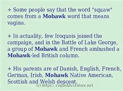 Image result for Mohawk Sayings