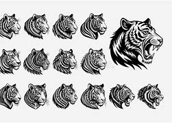 Image result for Tiger Head Shape Side