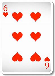 Image result for Six of Hearts Card