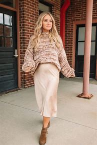 Image result for Sweater Midi Skirt