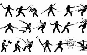 Image result for Cool Stickman Fight Stances