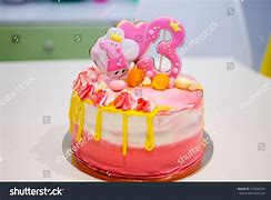 Image result for Little Girl Birthday Cake Pink Flower