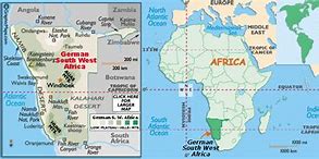 Image result for Modern Map of South West Africa