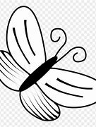 Image result for Flower Clip Art Black and White Butterfly