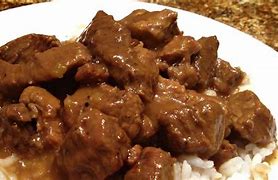 Image result for Stewed Beef Strips and Rice