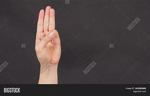 Image result for Three Finger Sign