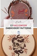 Image result for Halloween-themed Embroidery