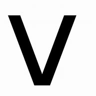 Image result for Bold Letter White V with Black Trim