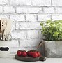 Image result for White Brick Wall Decor